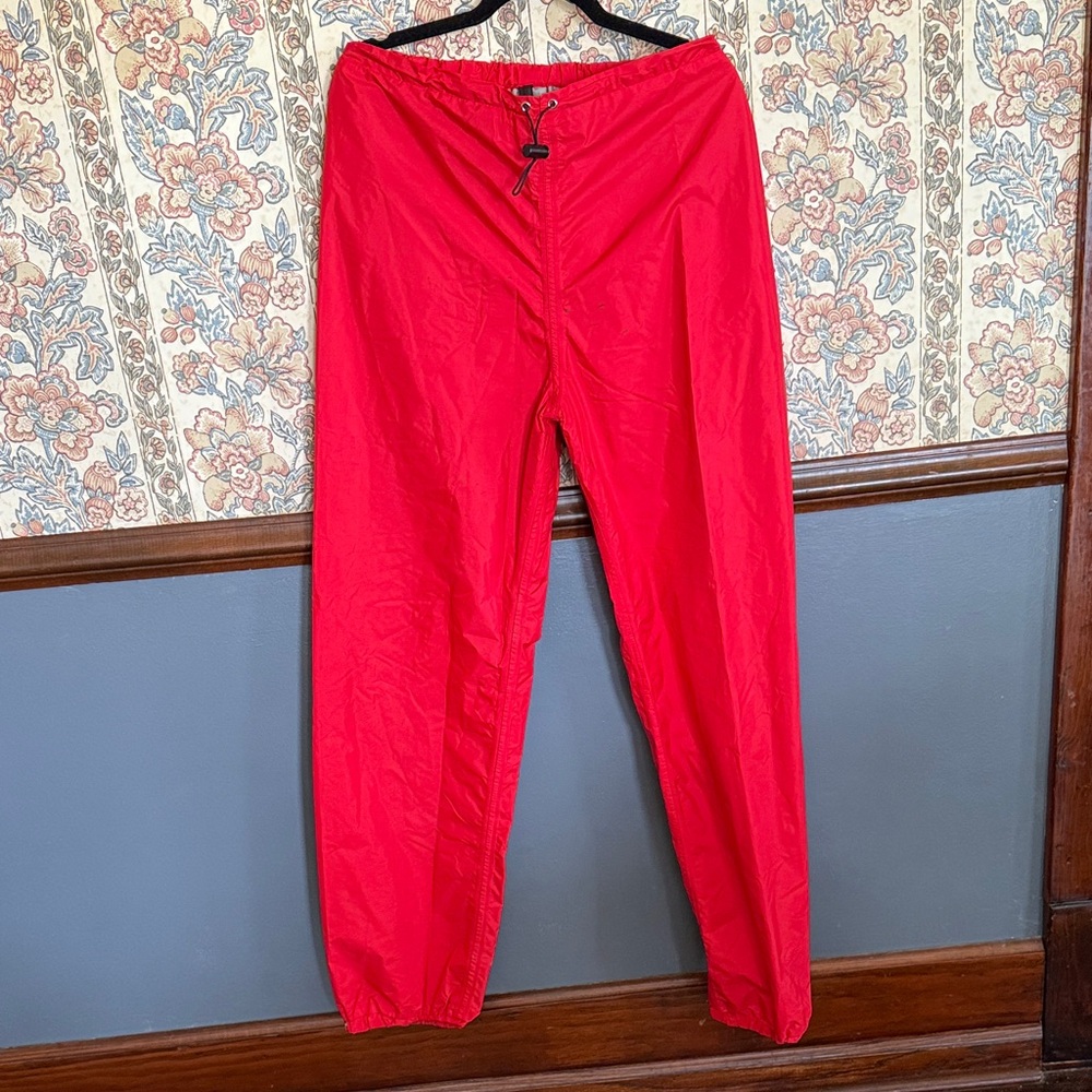 Vintage Mens The North Face Gore-Tex Drawstring Pants Large USA L Red